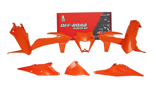 [RTECH-R-KITKTM-AR0-520] RTech Plastic Kit for KTM Bikes (2020-2023) - 6 PCS - (KTM Orange)