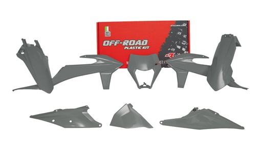 [RTECH-R-KITKTM-GR0-520] RTech Plastic Kit for KTM Bikes (2020-2023) - 6 PCS - (Quantum Grey)