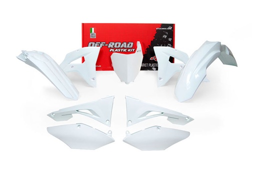 [RTECH-R-KITCRF-BN0-601] RTech Plastic Kit for Honda CRF-RX Bikes (2019-2021) - 5 PCS - (White)