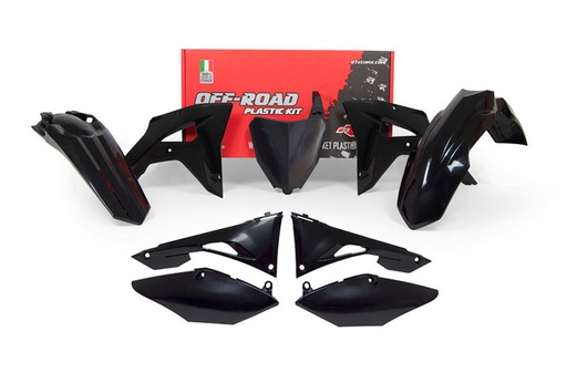[RTECH-R-KITCRF-NR0-601] RTech Plastic Kit for Honda CRF-RX Bikes (2019-2021) - 5 PCS - (Black)