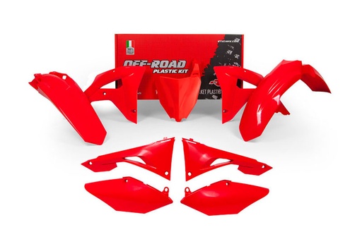 [RTECH-R-KITCRF-RS0-601] RTech Plastic Kit for Honda CRF-RX Bikes (2019-2021) - 5 PCS - (CRF Red)
