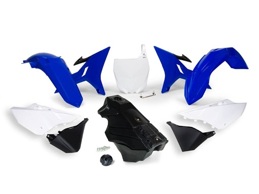 [RTECH-R-KITYZ0-BL0-016] RTech Revolution Plastics Conversion Kit for Yamaha YZ & YZ-X Bikes (2002-2022) - 7 PCS - (YZ Blue/White/Black)