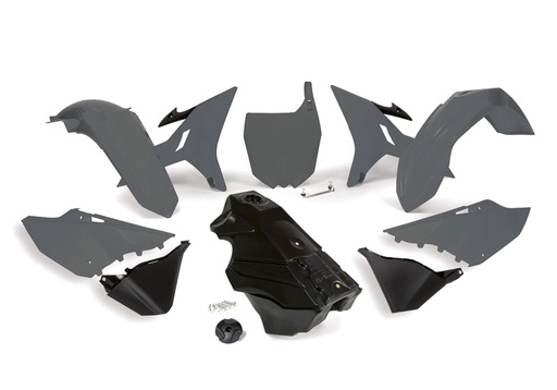 [RTECH-R-KITYZ0-GR0-016] RTech Revolution Plastic Kit for Yamaha Bikes (2002-2022) - 7 PCS - (Quantum Grey)