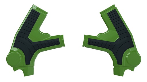 [RTECH-R-PRTSURVNNR4] RTech Bi-Material Frame Protectors for SUR-RON Ultra Bee Bikes (2023-2024) - (Navy Green/Black) 
