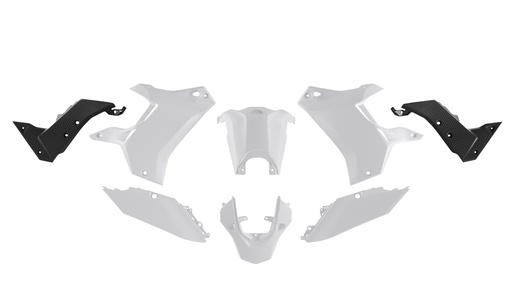 [RTECH-R-KITT70-BN2-024] RTech Revolution Plastic Kit for Yamaha Tenere 700 Bikes (2019-2024) - 5 PCS - (White/Black) 