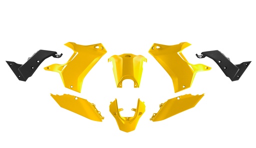 [RTECH-R-KITT70-GY2-024] RTech Revolution Plastic Kit for Yamaha Tenere 700 Bikes (2019-2024) - 5 PCS - (YZ Yellow/Black)