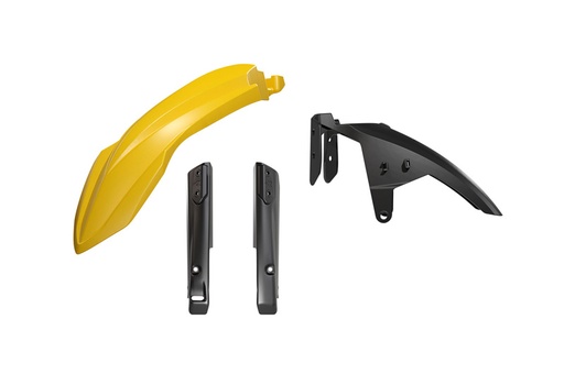 [RTECH-R-KITT7F-GY0-024] RTech Fender and Fork Guard Kit for Yamaha T7 Bikes (2019-2024) - 3 PCS - (Yamaha Yellow)