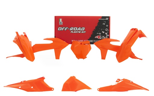[RTECH-R-KITKTM-AR0-599] RTech Plastic Kit for KTM Bikes (2019-2022) - 6 PCS - (Orange)