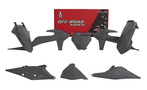 [RTECH-R-KITKTM-GR0-599] RTech Plastic Kit for KTM SX/SXF/XC/XCF Bikes (2019-2022) - 6 PCS - (Quantum Grey)