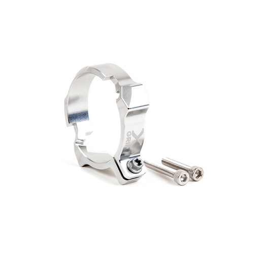 [XGRIP-XG-2628-002] X-Grip Exhaust Flange Guard for KTM, GasGas, and Husqvarna Bikes (2017-2021) - (Silver)