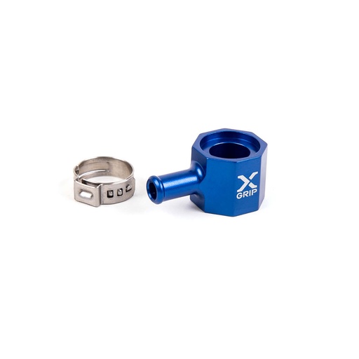 [XGRIP-XG-2605-005] X-Grip Fuel Tank Connection for KTM, Husqvarna, and GasGas Bikes (Blue)