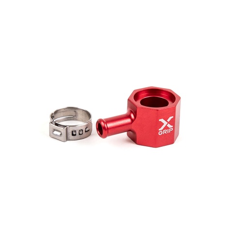 [XGRIP-XG-2605-009] X-Grip Fuel Tank Connection for KTM, Husqvarna, and GasGas Bikes (Red)