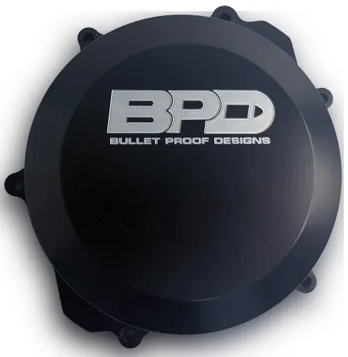 [BPD-99-YZ2T-CC-BLK] Bullet Proof Designs Clutch Cover for Fantic and Yamaha Bikes (1999-2025) - (Black)