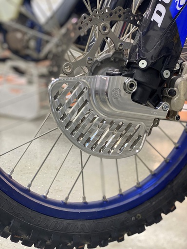 [BPD-YAM-FD-21-BLK] Bullet Proof Designs Front Disc Guard for Yamaha and Fantic Bikes (2021-Up) - (Black)