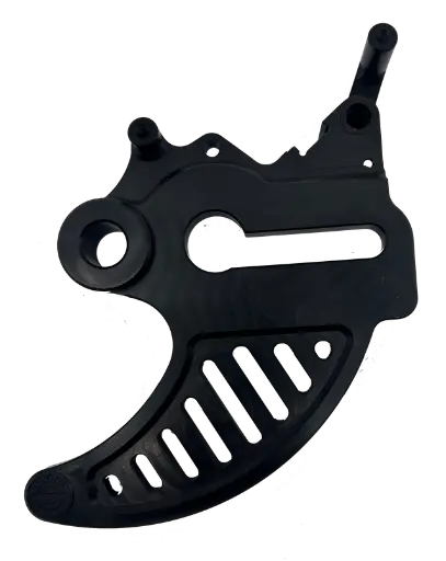 [BPD-RIE-RD-21-BLK] Bullet Proof Designs Rear Disc Guard for GasGas and RIEJU Bikes (2013-2021) - (Black)