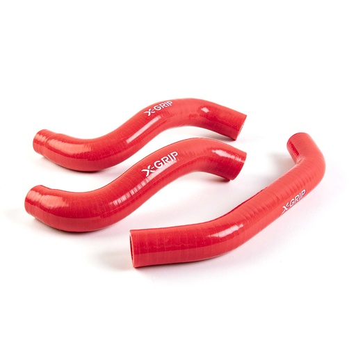 [XGRIP-XG-2722-009] X-Grip Silicone Radiator Hoses for KTM, Husqvarna, and GasGas 250-350 Bikes (2023-Up) - (Red)