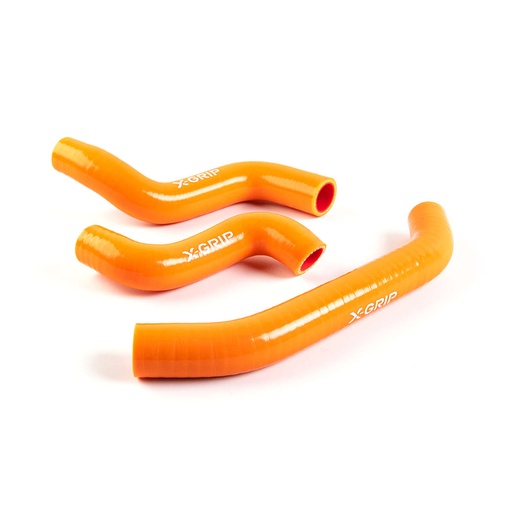 [XGRIP-XG-2723-008] X-Grip Silicone Radiator Hoses for KTM, Husqvarna, and GasGas 450-501 Bikes (2023-Up) - (Orange)