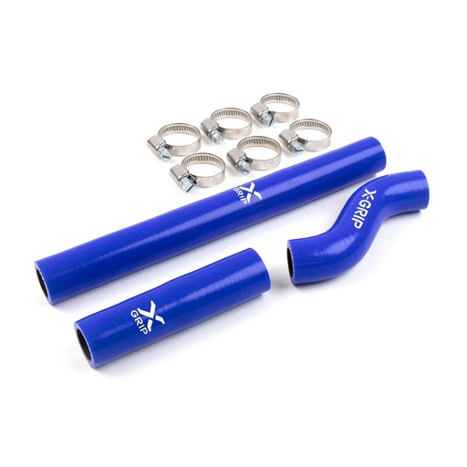 [XGRIP-XG-1758] X-Grip Silicone Radiator Hose Kit for KTM and Husqvarna Bikes (2017-2019) - (Blue)