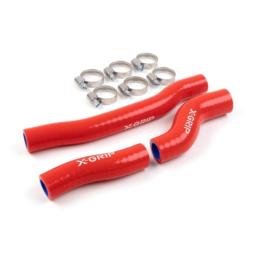 [XGRIP-XG-2414] X-Grip Silicone Radiator Hoses for KTM, and Husqvarna 250-300 Bikes (2019-2023) - (Red)