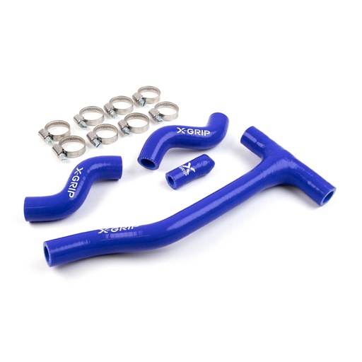 [XGRIP-XG-2444] X-Grip Silicone Radiator Hoses for Beta RR 350-480 Bikes (2020-Up) - (Blue)
