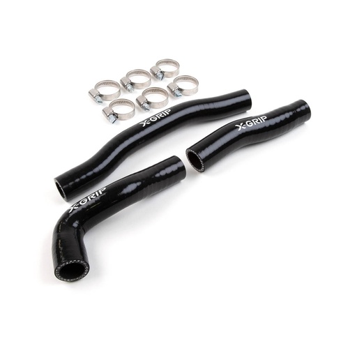 [XGRIP-XG-2446] X-Grip Silicone Radiator Hoses for KTM, Husqvarna, and GasGas 125-150 Bikes (2019-2023) - (Black)