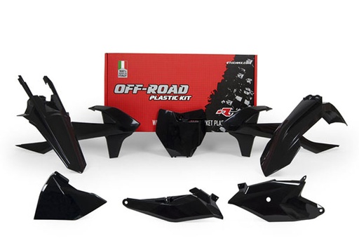 [RTECH-R-KITKTM-NR0-185] RTech Plastic Kit for KTM and GasGas 85 Series Bikes (2018 to 2024) - 6 PCS - (Black)
