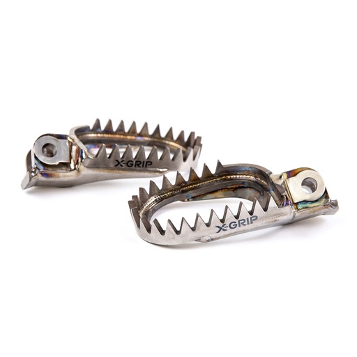 [XGRIP-XG-2713-014] X-Grip TITAN PIRANHAS Footpegs for KTM, Husqvarna, and GasGas Enduro Bikes (2016-Up)