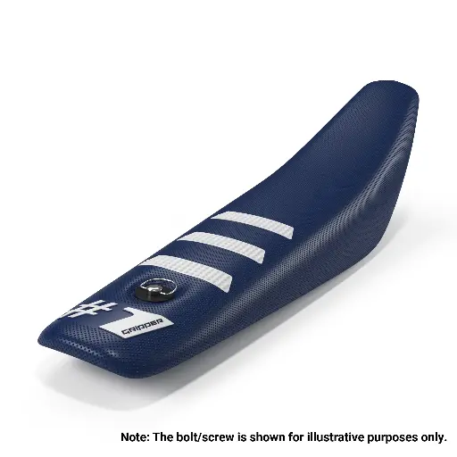 [ONEGRIPPER-OGSC03-LRM-DBWHWH] #1 Gripper Mini Light Rib Seat Cover for 50-65cc Youth Bikes (Dark Blue/White)