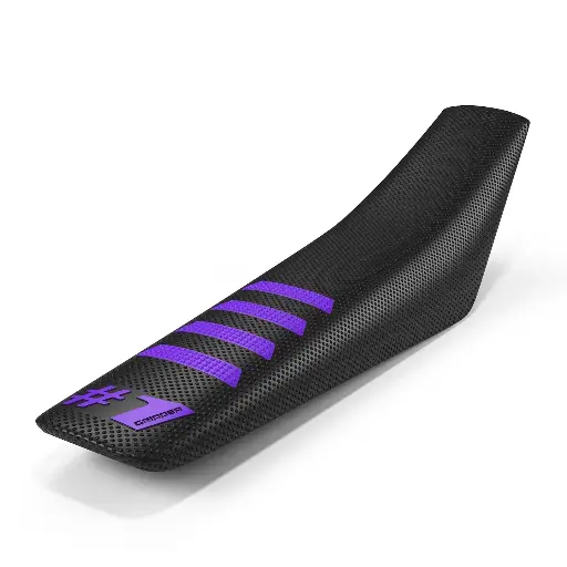 [ONEGRIPPER-OGSC02-BLPLPL] #1 Gripper Ribbed Universal Seat Cover (Black/Purple)