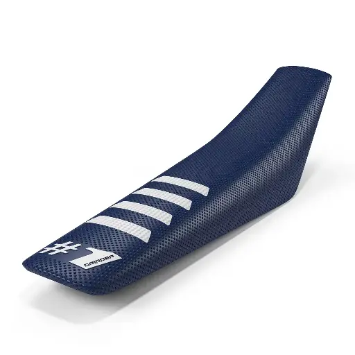 [ONEGRIPPER-OGSC02-DBWHWH] #1 Gripper Ribbed Universal Seat Cover (Dark Blue/White)