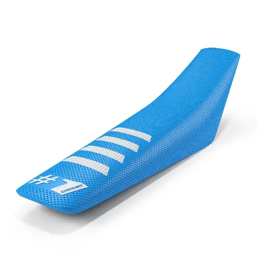 [ONEGRIPPER-OGSC02-LBWHWH] #1 Gripper Ribbed Universal Seat Cover (Light Blue/White)