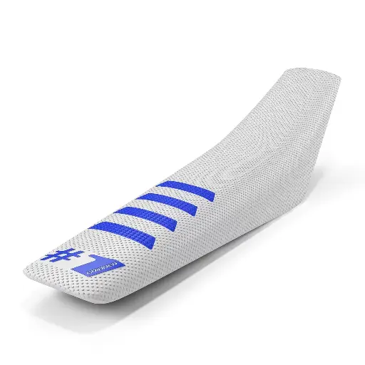 [ONEGRIPPER-OGSC02-WHBEBE] #1 Gripper Ribbed Universal Seat Cover (White/Blue)