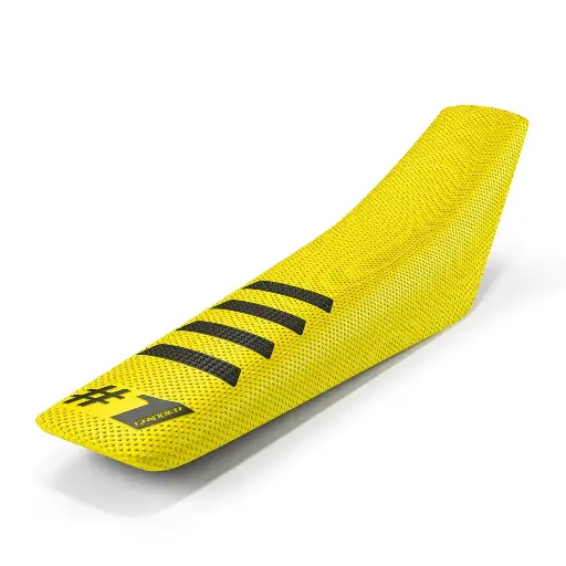 [ONEGRIPPER-OGSC02-YWBLBL] #1 Gripper Ribbed Universal Seat Cover (Yellow/Black)