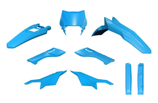 [RTECH-R-KITSUR-AZ0-624] RTech Complete Plastic Kit for Sur-Ron Ultra Bee Models (2023 to 2024) - 6 PCS - (Light Blue)