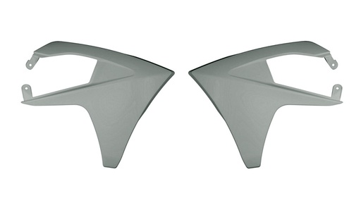[RTECH-R-CVGASGR0023] RTech Radiator Shrouds for Select GasGas Bikes (2023-2025) - (Quantum Grey)