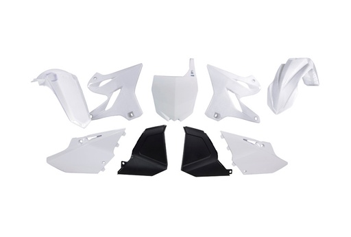 [RTECH-R-KITYZ0-BN0-000] RTech Plastics Restyling Kit for Yamaha YZ/YZ-X Models (2002 to 2021) - 6 PCS - (White / Black)