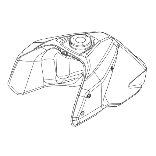 [SWM-F0A0P01942] SWM Fuel Tank for Superdual Bikes (2017–2020) - (Red)