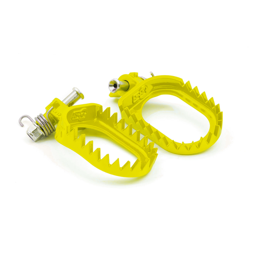 [S3-ESK-1232-Y] S3 Punk Steel Footpegs for Aprilia, Beta, Fantic, GasGas, Husaberg, Husqvarna, Kove, KTM, Rieju, and Yamaha Bikes (2005–2025) – (Yellow) - (Limited Stock)