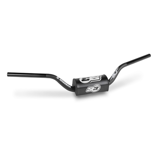 [S3-HAE-HIGH-B] S3 High Enduro 'HARDBAR' Handlebar with Protective Pad - 120mm - (Black)