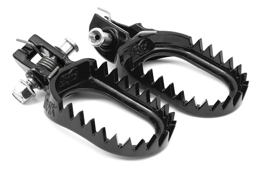 [S3-ESK-1231-B] S3 Steel Punk Footpegs for GasGas, Husqvarna & KTM Bikes (2017-2024) - (Black)
