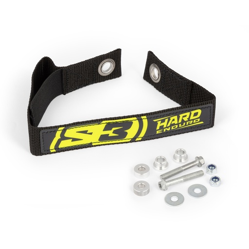 [S3-DEC-653-Y] S3 Hard Enduro Pull Strap - 435mm ctc - (Black/Yellow)