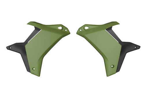 [RTECH-R-CVT7VNNR025] RTech Radiator Shrouds for the Yamaha T7 (2025) - (Military Green)