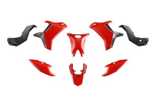 [RTECH-R-KITT70-RS1-025] RTech Revolution Plastic Kit for the Yamaha T7 (2025) - 5 PCS - (Red/Black)