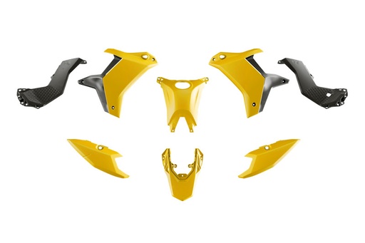 [RTECH-R-KITT70-GY1-025] RTech Revolution Plastic Kit for the Yamaha T7 (2025) - 5 PCS - (YZ Yellow/Black)