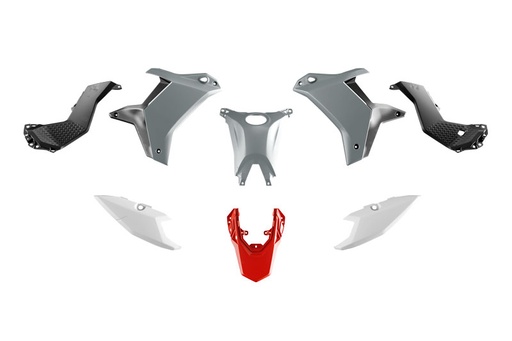[RTECH-R-KITT70-GR2-025] RTech Revolution Plastic Kit for the Yamaha T7 (2025) - 5 PCS - (Light Grey/Black/Red)
