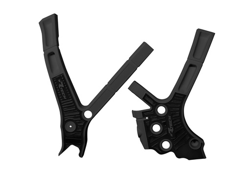 [RTECH-R-PRTYZ0NR002] RTech Bi-Material Frame Protectors for Fantic & Yamaha Bikes (2005-2024) - (Black)