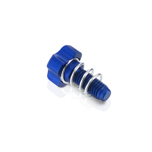 [S3-MC-AD-U-M5*] S3 Clutch Lever Adjuster Screw for Braktec / AJP Systems - M5 - (Blue)