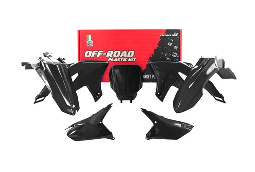 [RTECH-R-KITYZF-NR0-623] RTech Plastic Kit for Yamaha YZF/YZ-FX 250/450 Models (2023 to 2026) - 5 PCS - (Black)
