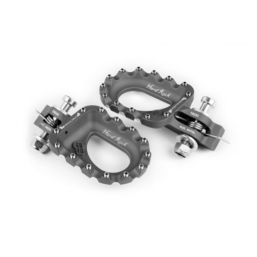 [S3-ESK-463-T-EM] S3 Aluminum HardRock Footpegs for Electric Motion Bikes (2020+) - (Titanium)