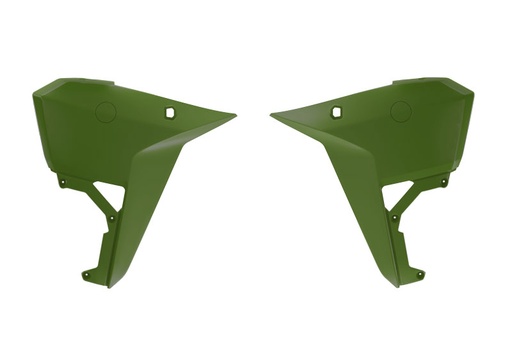 [RTECH-R-CVKOVVN0025] RTech Central Radiator Shrouds for Kove X Pro & Rally 800 Bikes (2024-2025) - (Green) 